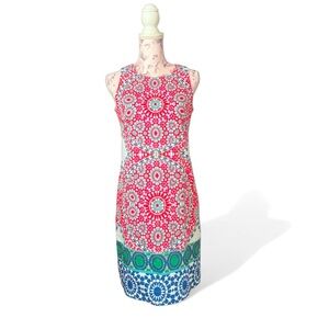 London Times Kaleidoscope Print Dress